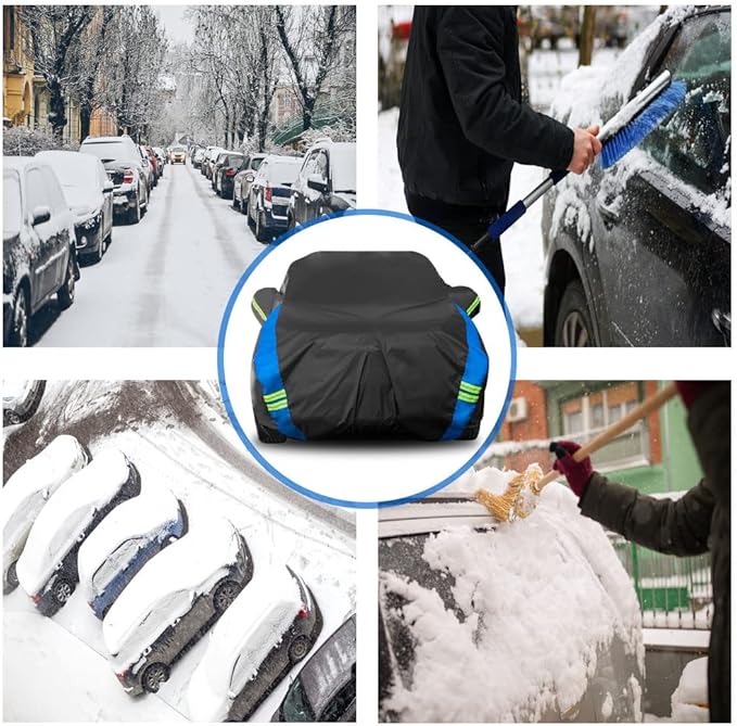 Avecrew Car Cover Custom Fit for Benz GLC, Waterproof All Weather Full Exterior - Image 3