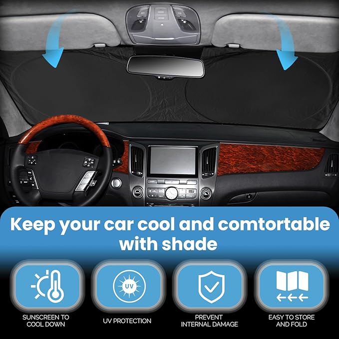 Custom Fit VW Jetta Windshield Sunshade - Image 3