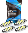 Marsauto 578 Led Light Bulb, 211-2 212-2 41mm 42mm LED Replacement for Interior Dome Map Door Courtesy Festoon Lights, 2835 Chipsets Super Bright 6000K White Pack of 4