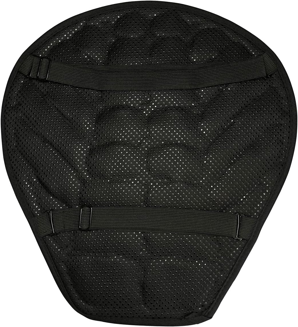 Universal Motorcycle Sunscreen Seat Pad,Black Breathable Decompression Seat Pad,3D Shock Absorption and Butt Protective, Comfortable seat cushion for Long-Distance Riding