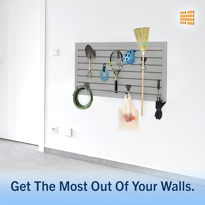 8 Pack Heavy Duty Slatwall Hooks, Snap & Heavy-Duty Hooks Mix, Organize Garage - Image 2