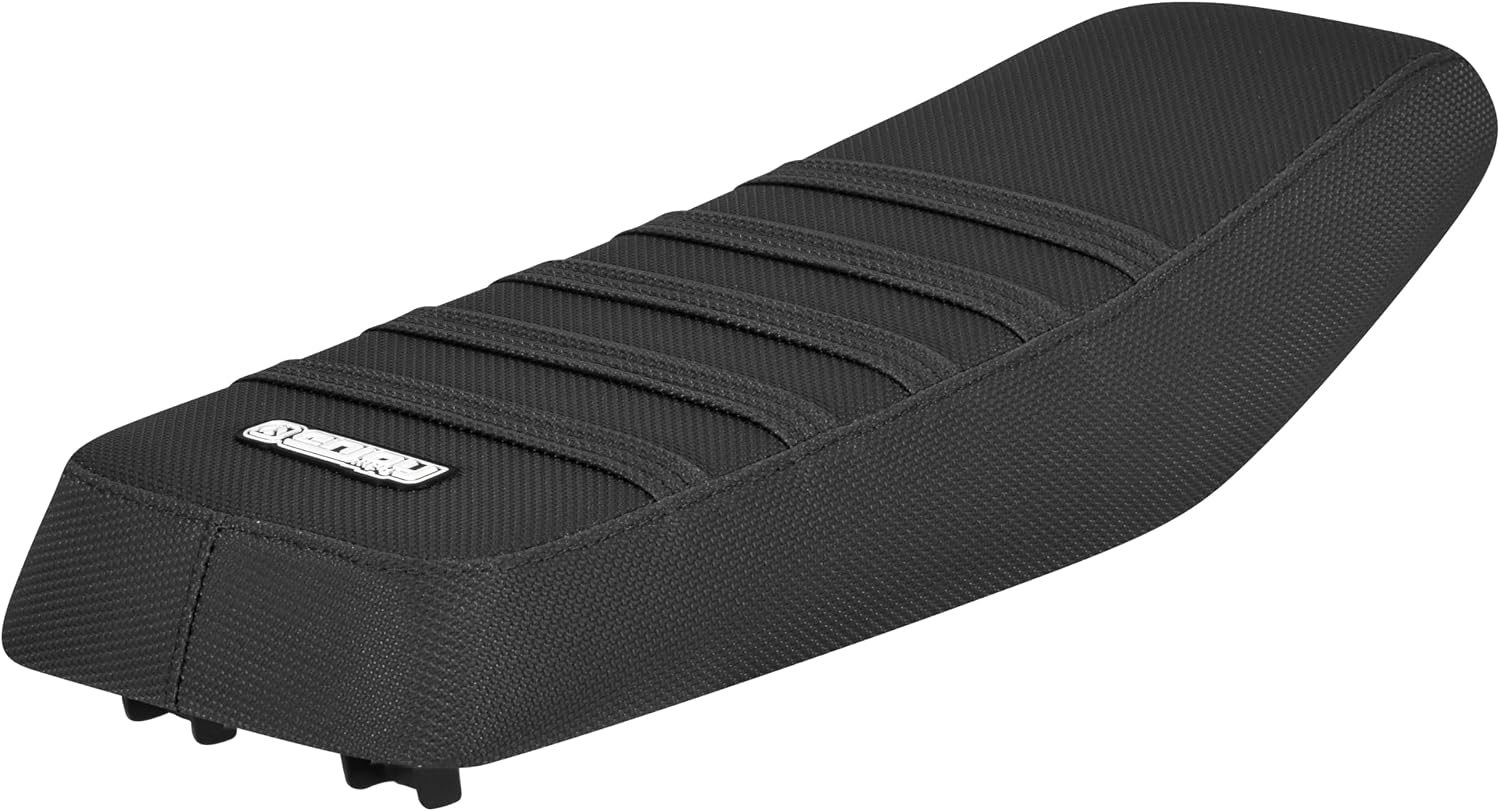 Enjoy Mfg Seat Cover - Compatible with Monster Moto/Mega Moto Classic 80cc (MM-B80) // Oryxearth 105cc 4-Stroke mini Bike #597 (All Black with Black Ribs)
