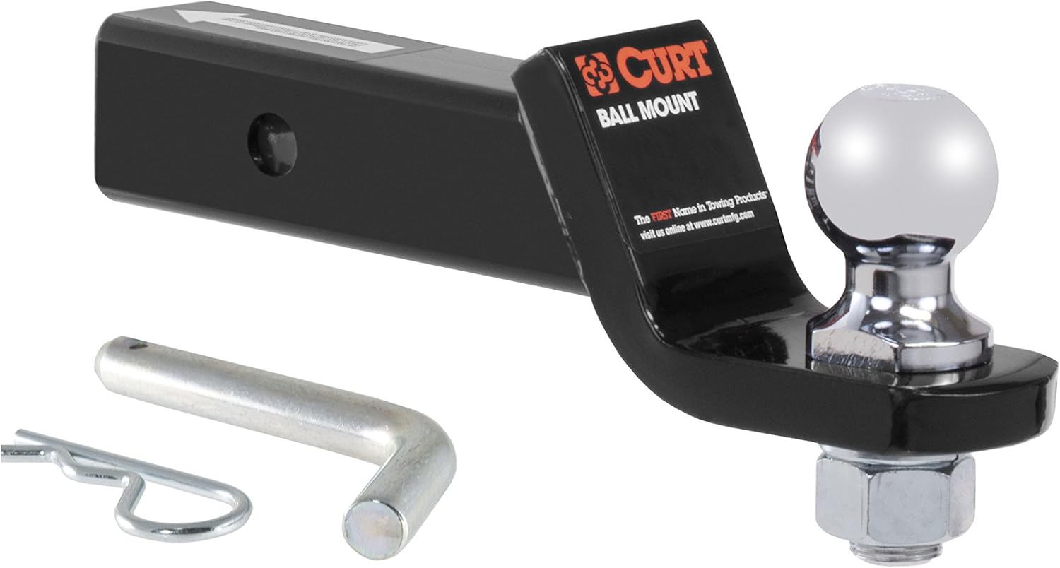 CURT Class 3 Trailer Hitch Tow Package with 2" Ball for 2010-2016 Cadillac SRX