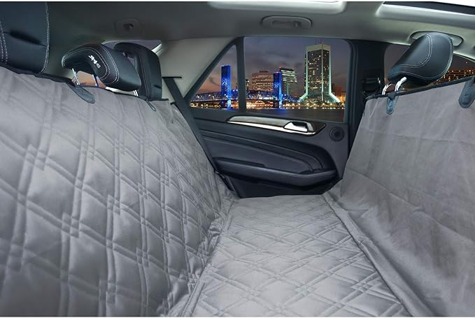 Bulldogology Dog Car Seat Cover Waterproof Heavy Duty Bench Dog Hammock by BulldogologyPetSolutions
