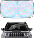 Windshield Sun Shade for Jeep Renegade 2015-2024 - 4 Layers SunShade Compatible with Jeep Renegade Foldable Front Window Sunshade Sun Visor Protector Block UV Rays Keep Your Car Cooler Car Accessories