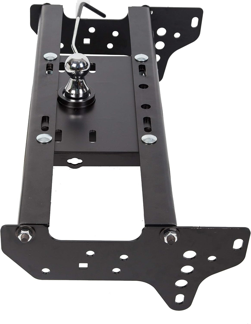 ECOTRIC Gooseneck Trailer Hitch Compatible with 1999-2016 Ford F250 F350 Super Duty Complete Underbed Gooseneck Rail Trailer Hitch System Kit, 2-5/16-In. Flip-Over Ball, 30,000 lbs