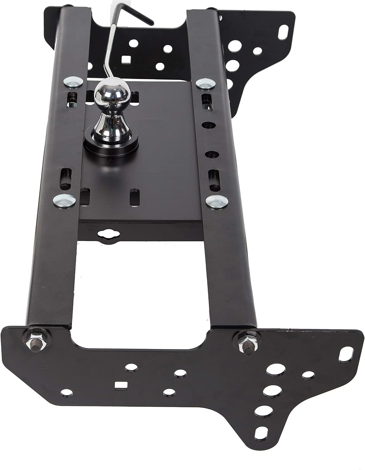 ECOTRIC Gooseneck Trailer Hitch Compatible with 1999-2016 Ford F250 F350 Super Duty Complete Underbed Gooseneck Rail Trailer Hitch System Kit, 2-5/16-In. Flip-Over Ball, 30,000 lbs
