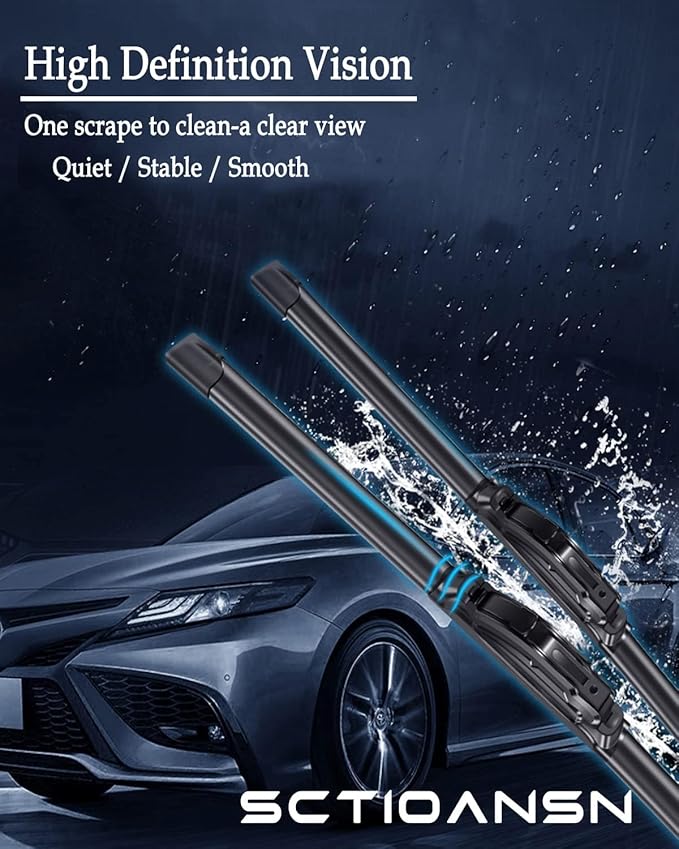 3Pcs Windshield Wiper Blades for Cadillac XT5 2017 2018 2019 2020 2021 2022 2023 - Image 5