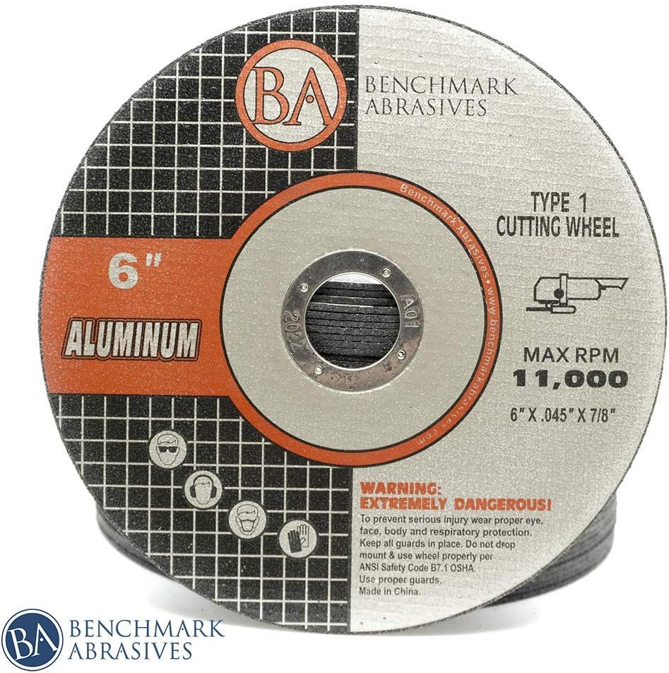 benchmark abrasives type 1 aluminum oxide 6 inch, main product view