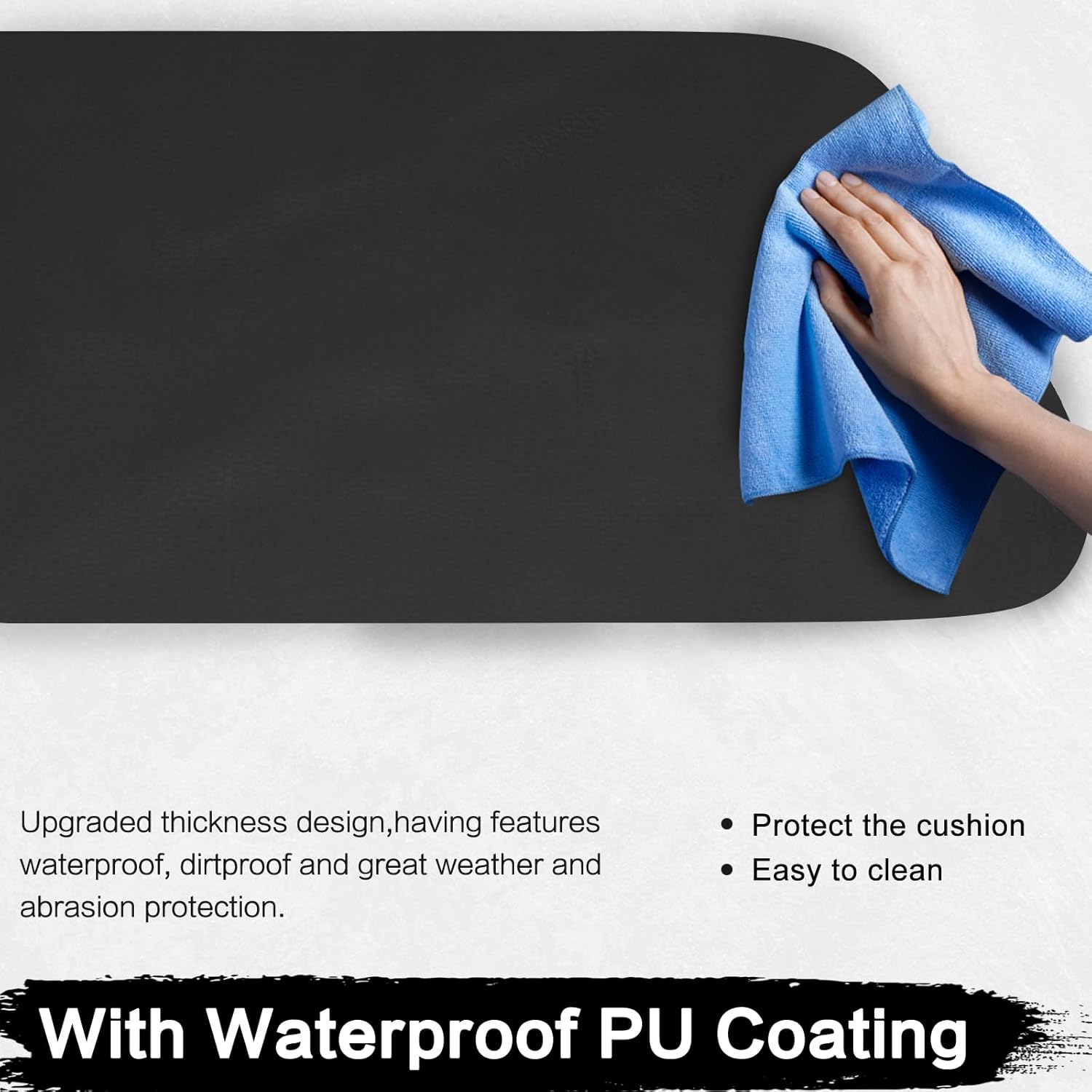 Upgrade UTV Seat Covers Compatible with Polaris Ranger 400 500 570 800 Miside with Waterproof PU Coating, Accessories for Polaris Ranger Seat Replacement