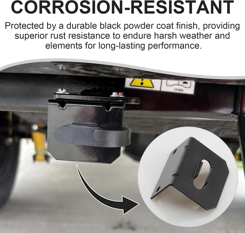 Universal Receiver Trailer Mounting Bracket, Compatible with 58300 58301, for 4 Way Trailer Plug and Trailers Wire Connector,Vehicle-Side Trailer Wiring Harness Mounting Bracket