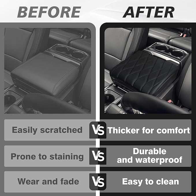 Muslogy Center Console Armrest Cover Compatible - Image 6