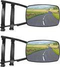 Tow Mirrors,Mirror Extenders for Towing,Universal Clamp-On 360 Degree Rotation Adjustable Trailer Mirrors for Towing,Applicable to the Rearview Mirror of Most Cars,Trucks,and Trailers