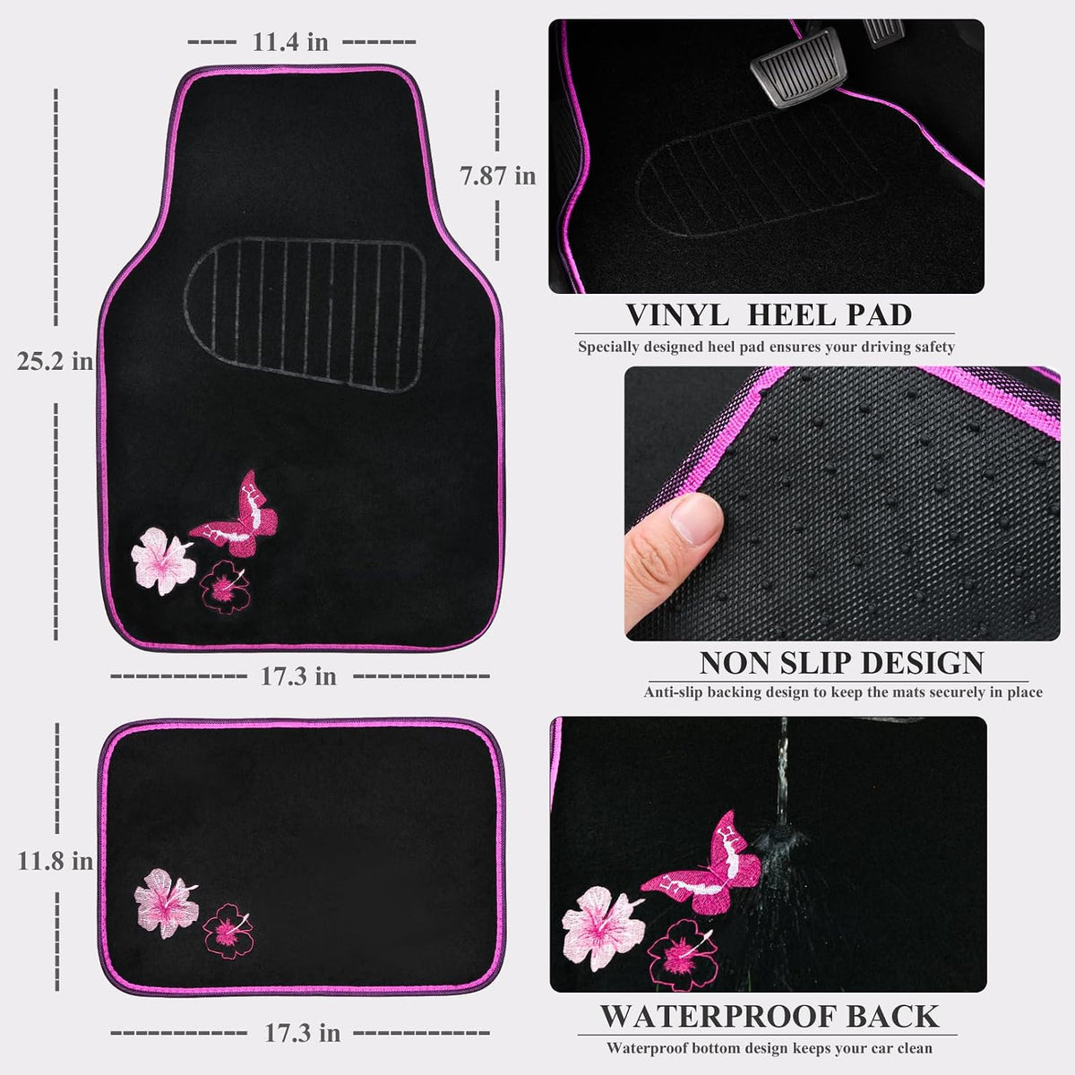 car pass universal cloth butterfly car seat covers, package contents
