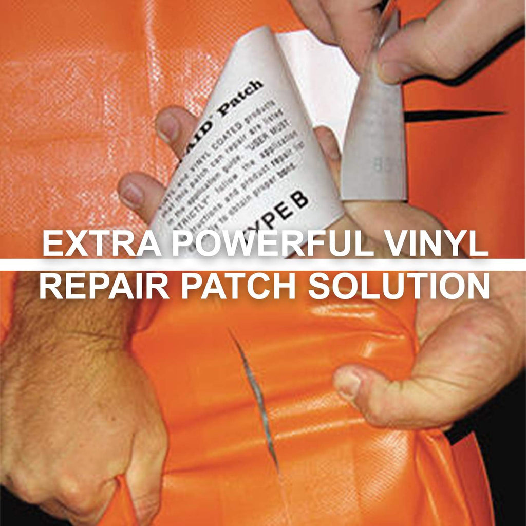 TEAR-AID Vinyl Repair Kit, Type B Clear Patch for Vinyl-Coated Materials, Works on Tents, Awnings, Air Matresses, Pool Liners and More, Green Box, Single Pack | automotive-vinyl-protectants