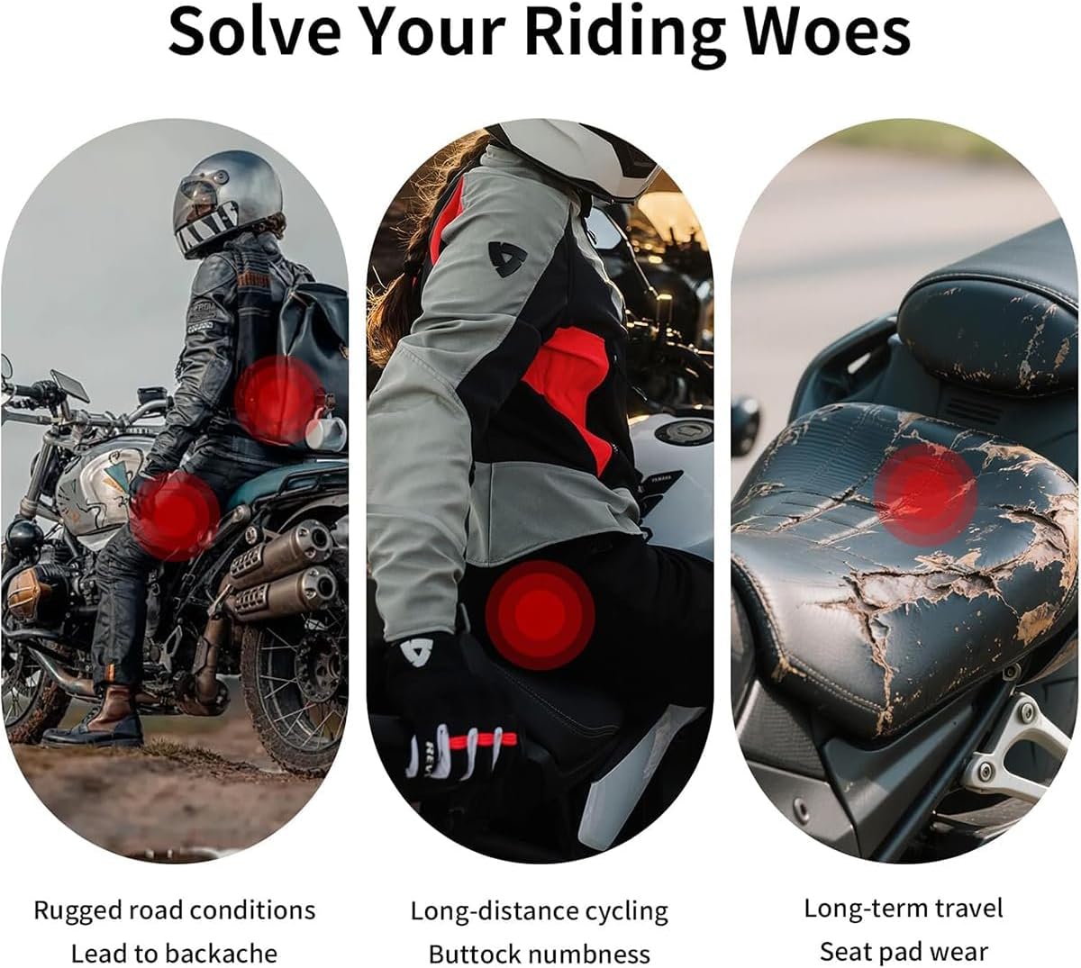 Motorcycle Seat Cushion 3D Air Pad for Honda PCX 160 2021–2026, Shock Absorbing Breathable Seat Cover for Long Rides, Comfort Driver & Passenger Anti-Slip Cushion