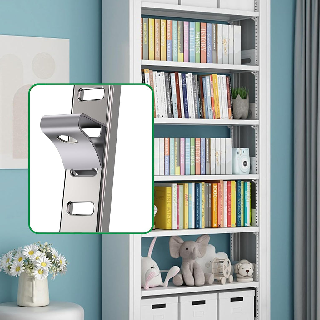 36 inch shelf pilaster with 40 clips and, package contents