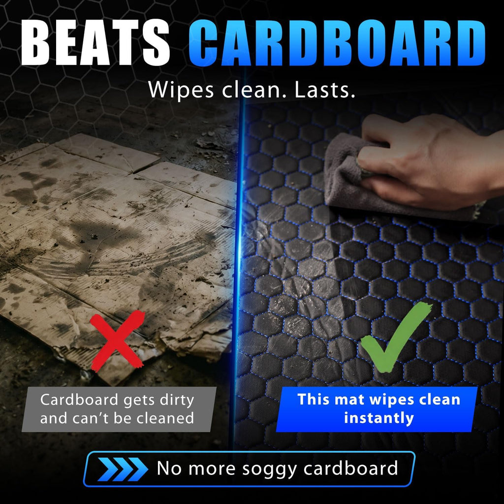 Magic Rolling Creeper Mat Portable Mechanics Mat | for Low Clearance, Slide Under Car Easily, Foldable Garage Padded Mat, Storage Bag Included, Men's Gift for Father