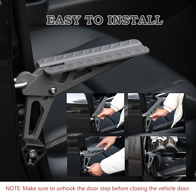 COWVIE Foldable Car Door Step Stand Pedal - Image 4