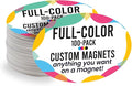 Magnet Me Up Customizable 4x6 Inch Oval Magnet Pack, 100 Piece, Custom Magnet by MagnetMeUp