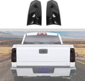 JWWY Tail Light Rear Light Garnish Cover Trim Fit for 2003–2006 Chevrolet Chevy Silverado, Rear Taillight Lens Overlay Exterior Accessories, Smoked Black