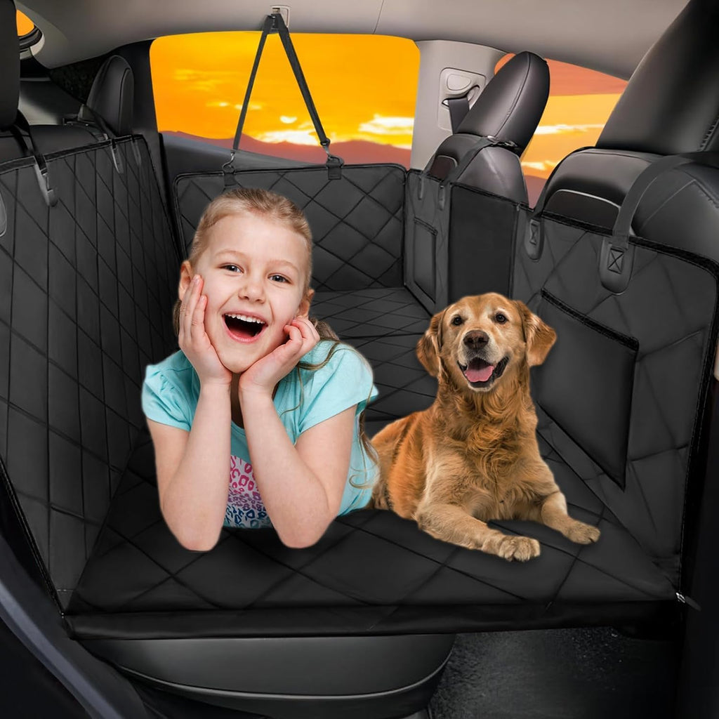 hard bottom dog car seat cover for back, main product view