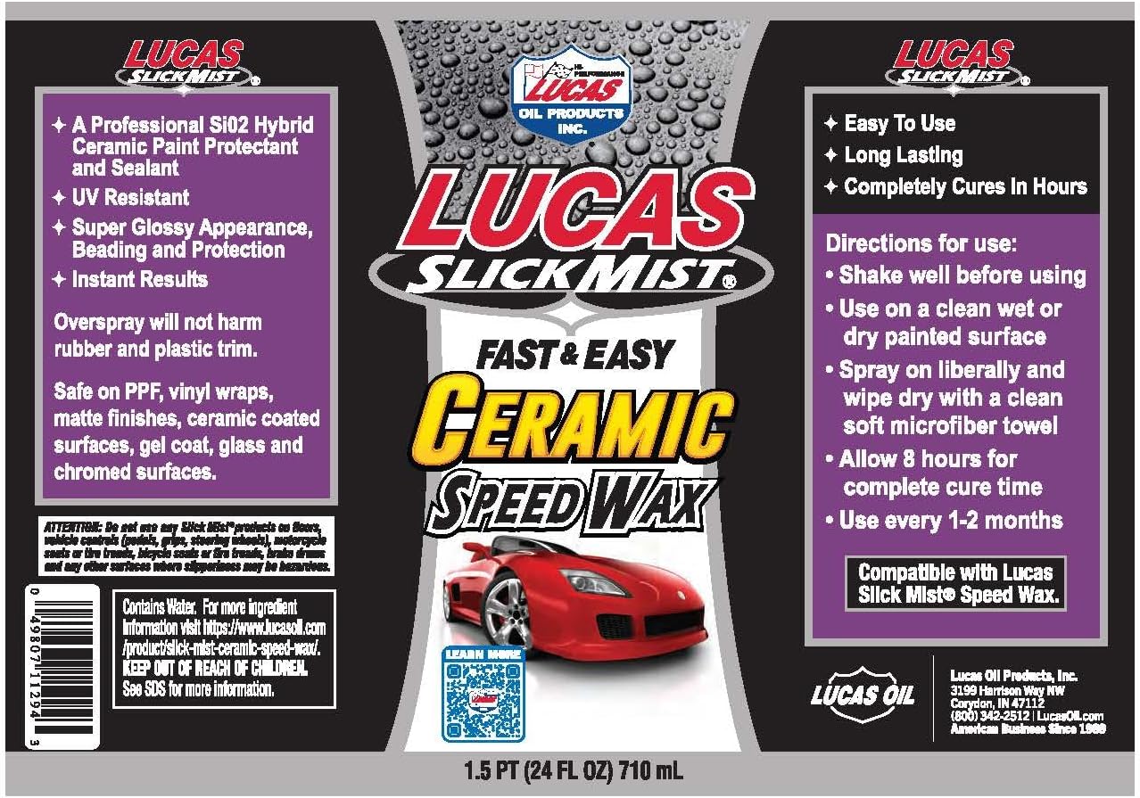 Slick Mist Ceramic Speed Wax/6X1/24