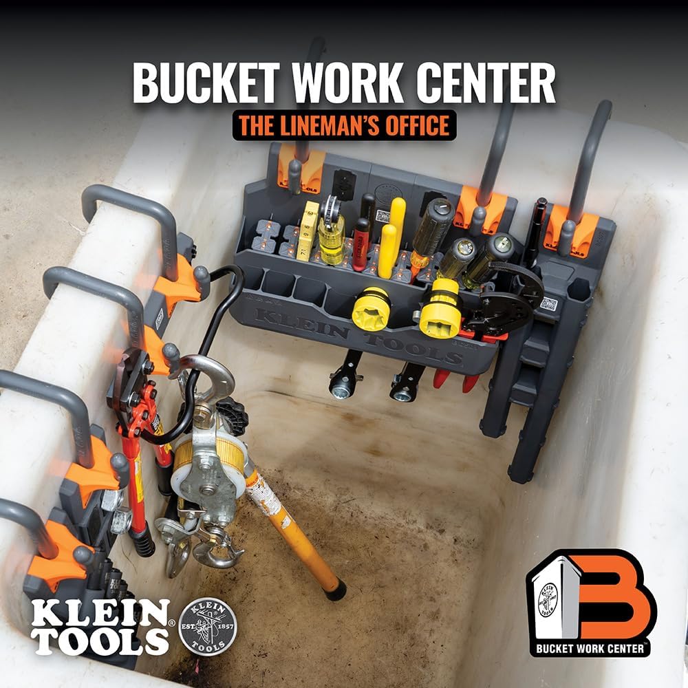 klein tools bc501s s-hook hard tool storage module, close-up detail