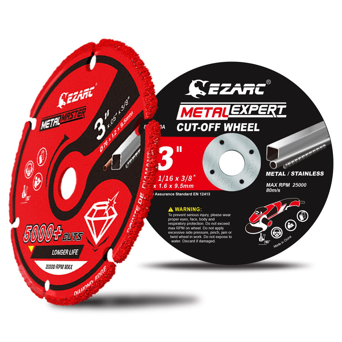 ezarc cut off wheels set, 3” x 1/16”, main product view