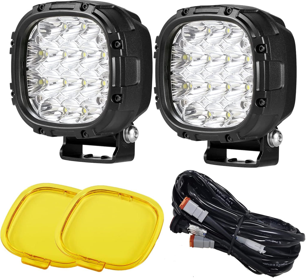 BIGLION.X 4 Inch Pair 160W Round LED Offroad Lights Super Bright Driving