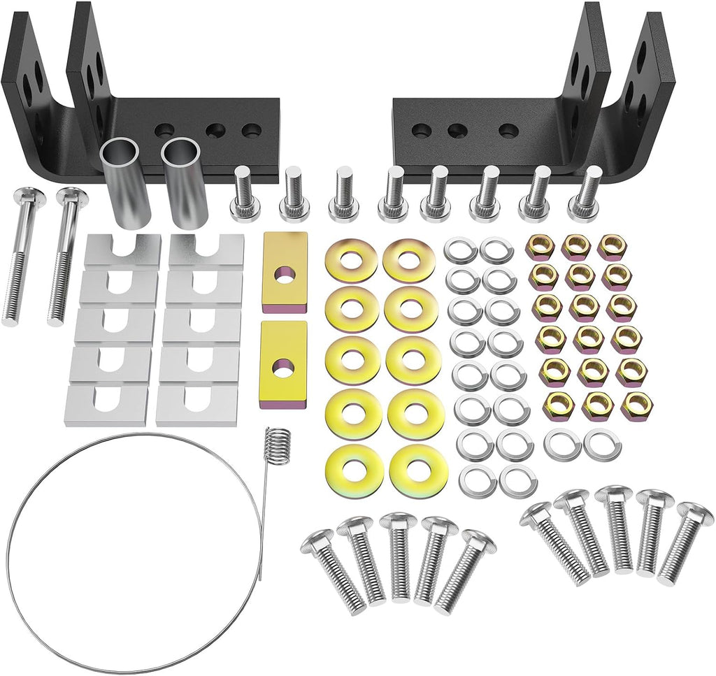 Universal Installation Kit w/Hardware and Brackets Compatible with Reese 5th Wheel Trailer Hitches #30035 & #58058 (10 - Bolt Design)