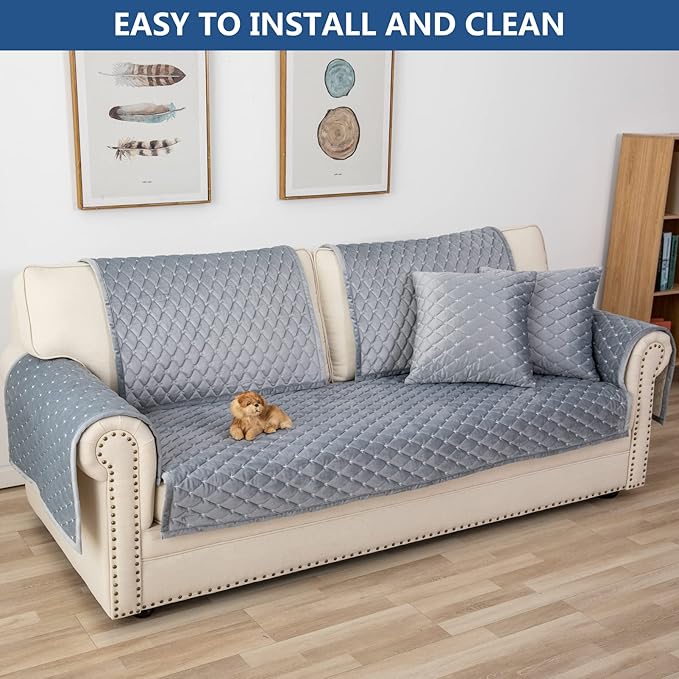 Eismodra Couch Cover, Sectional Couch Covers, Sofa Covers - Image 7