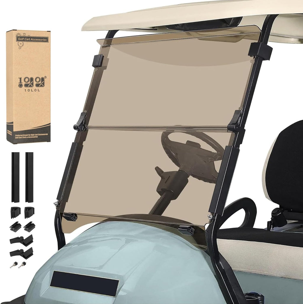10L0L Golf Cart Windshield for Club Car Precedent 2004-Up, 2017-Up Onward