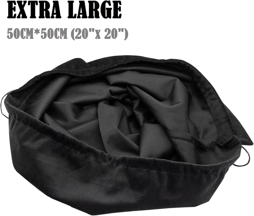Motorcycle Helmet Bag Helmet Bag Welding Mask Hood Storage Large Storage Bag Velvet Cloth Packing Bag Black Velvet Pouch Bags with Drawstring for Riding Bicycle Sports Universal Tool Motorcycle