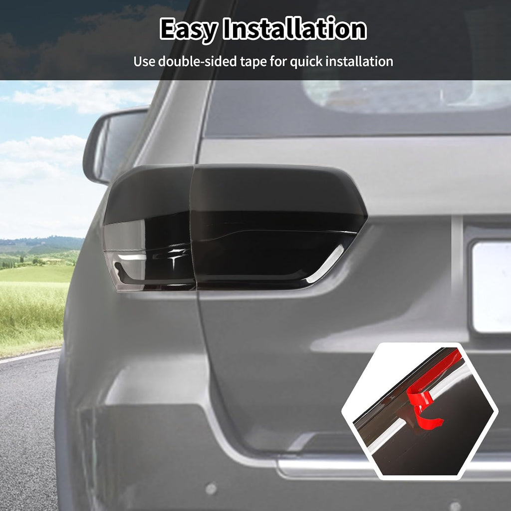 7PCS Smoked Black Tail Light+3rd Third Brake Lamp Light+Front Fog Light Lamp Cover Guard Replacement Kit for 2014-2020 Jeep Grand Cherokee Third Brake High Mount Brake Rear Light Fog Light Cover