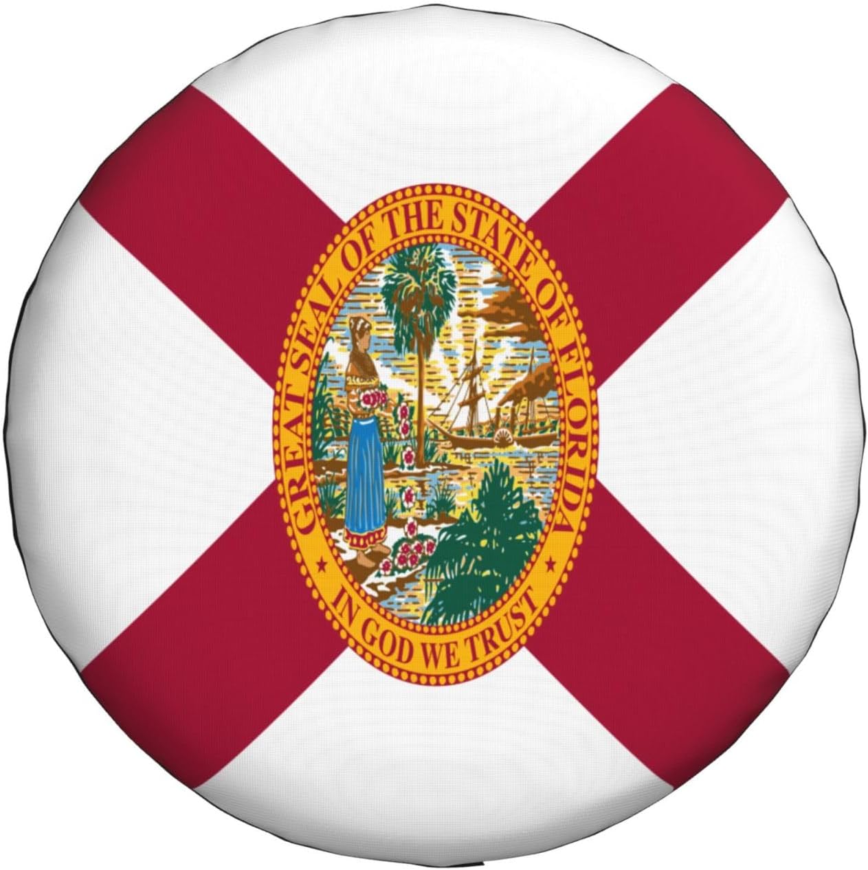 Flag of Florida Spare Tire Cover Trailer Tire Covers for Truck SUV Camper Vehicle Wheel Cover Waterproof Sun Dust Protection