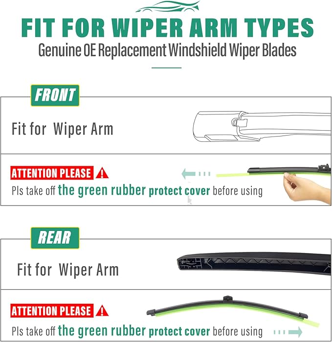 26" 19" 11" Windshield Wiper Blades Replacement - Image 8