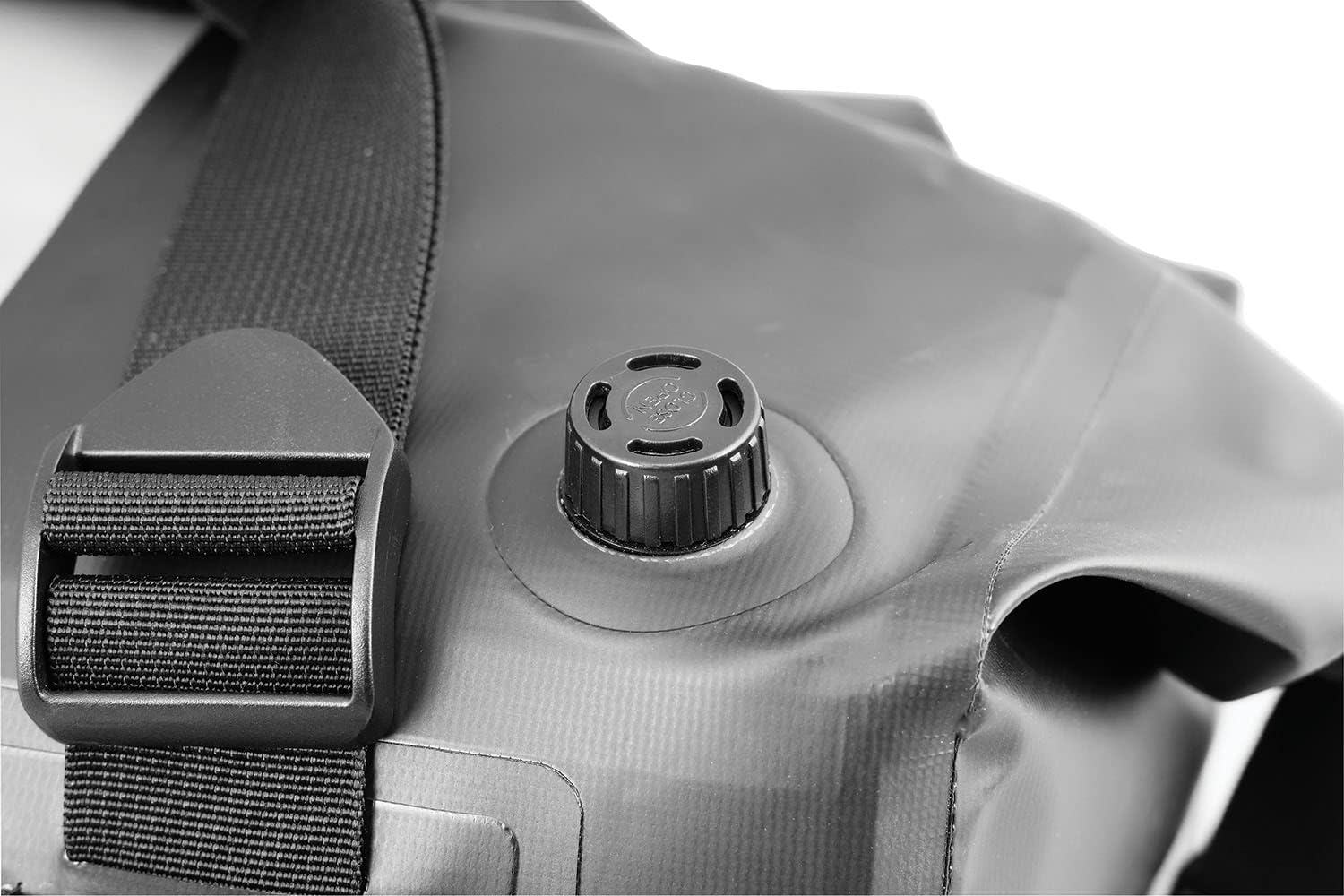 Nelson-Rigg Hurricane Waterproof Dry Roll Bag 10L, Roll Top, includes straps to attach to vehicle, air purge valve Black/Gray