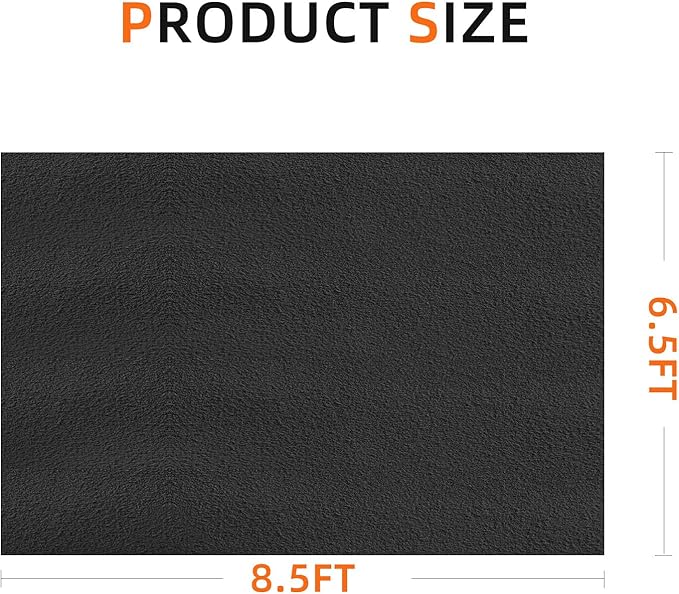 8.5 x 6.6 Ft Garage Floor mats for Under car, Garage mats for Floor Upgraded - Image 2