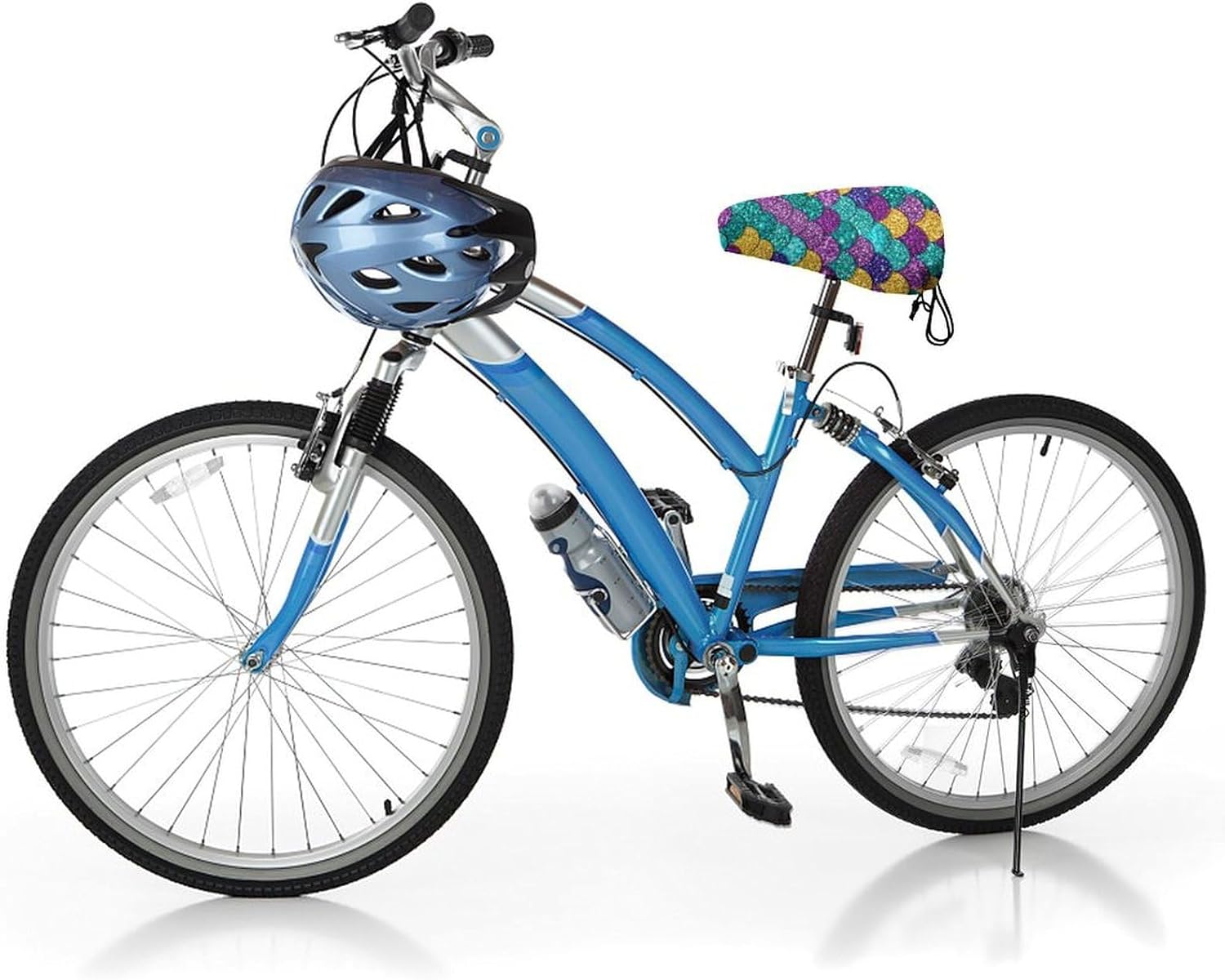 Extra Soft Bicycle Seat Protector, Rain Dust Proof Stationary Bikes Cover Boys Girls