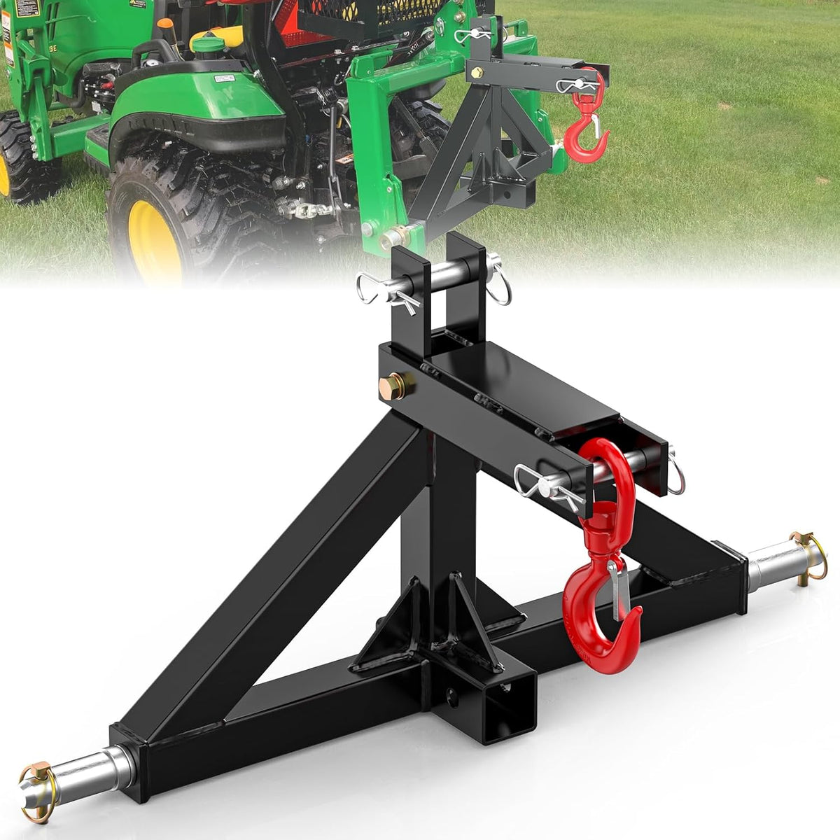 3 point trailer hitch 2” receiver quick hitch, main product view