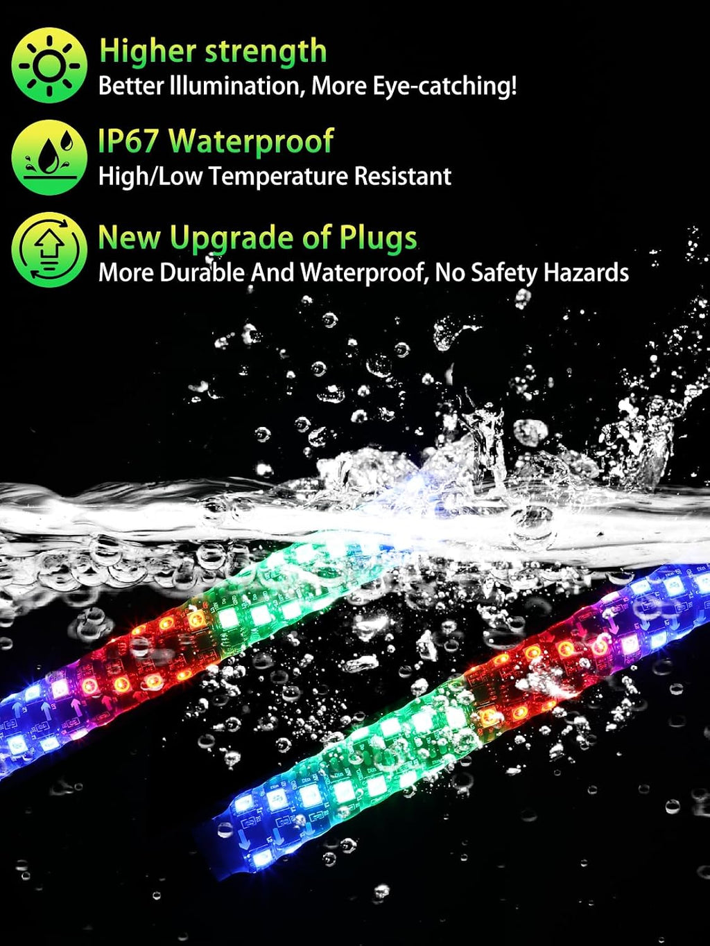 2 Pack 1FT Whip Lights with Spring Base, LED Whip Light with App & Remote Control, Spiral RGB Chasing Lighted Whips with Rocker Switch, Music Whip Light for UTV ATV