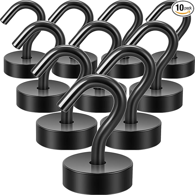 Neosmuk Magnetic Hooks, Cruise Ship Essentials, 30lb+ Heavy Duty Magnetic Hooks by Neosmuk
