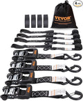 VEVOR Ratchet Tie Down Straps, 5208lbs Break Strength, 1.6" x 8' Heavy Duty by VEVOR