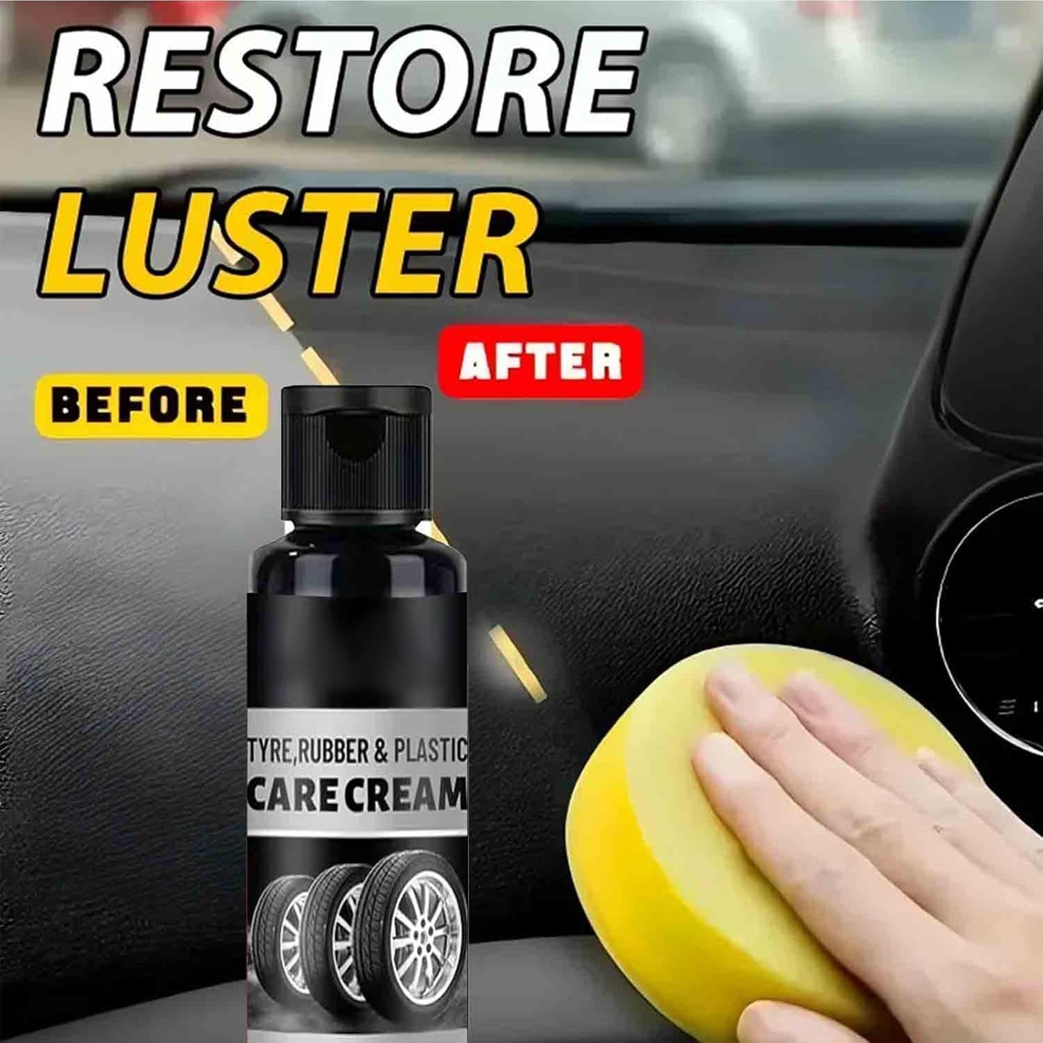 Tire Coating Cream - Hydrophobic Stain Resistant Prevents Cracking | Restore Shine Tire Coating Paste,for Drivers Professionals Garage Repair Shop Caravan Sedan Truck