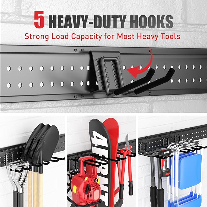 Garage Tool Organizer Wall Mount 96 inches - Image 4
