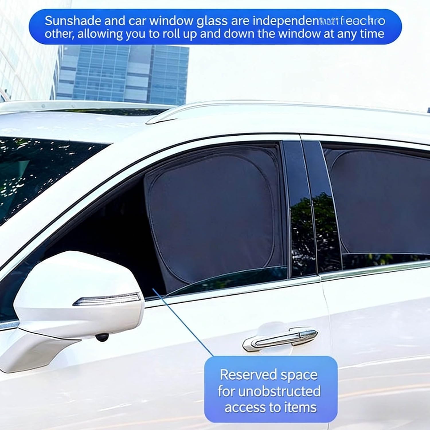 Car Side Window Sun Shades for Cadillac CT6 2016-2025, Blackout Side Window Sun Shade for Privacy Side Window Sun Shade Keeps Cooler,All Windows/8 Pieces