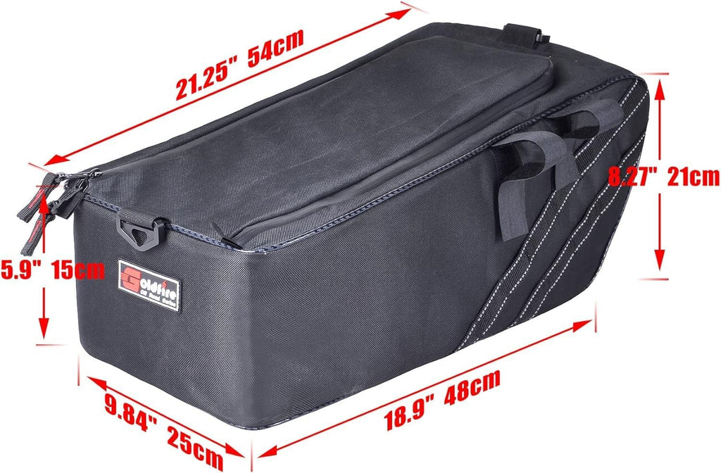Goldfire Ruckus Accessories,1680D Water & Tear-Resistant Motorcycle Ruckus Bag Under Seat Storage Bag Compatible with All Ruckus Scooter Model Years (Black)