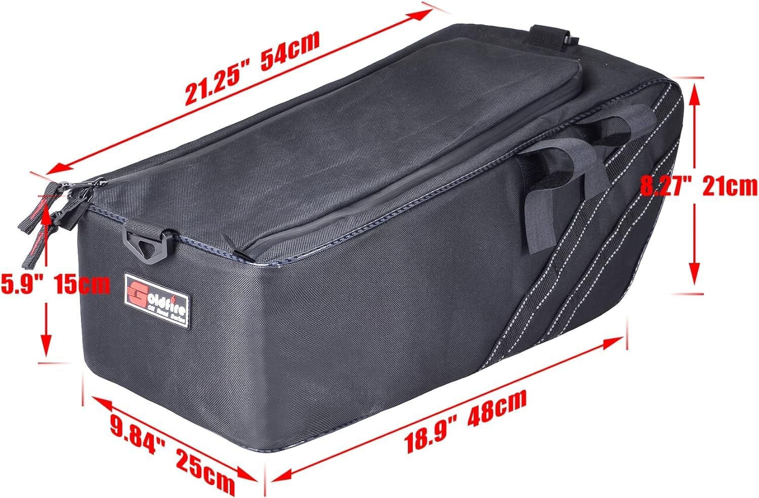 Goldfire Ruckus Accessories,1680D Water & Tear-Resistant Motorcycle Ruckus Bag Under Seat Storage Bag Compatible with All Ruckus Scooter Model Years (Black)