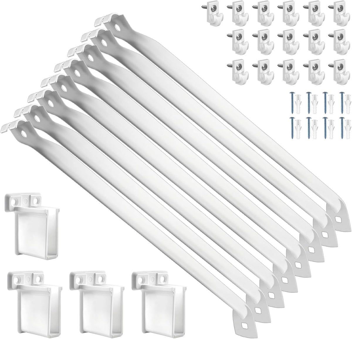 12 inch wire shelf brackets set, 8 wire, main product view
